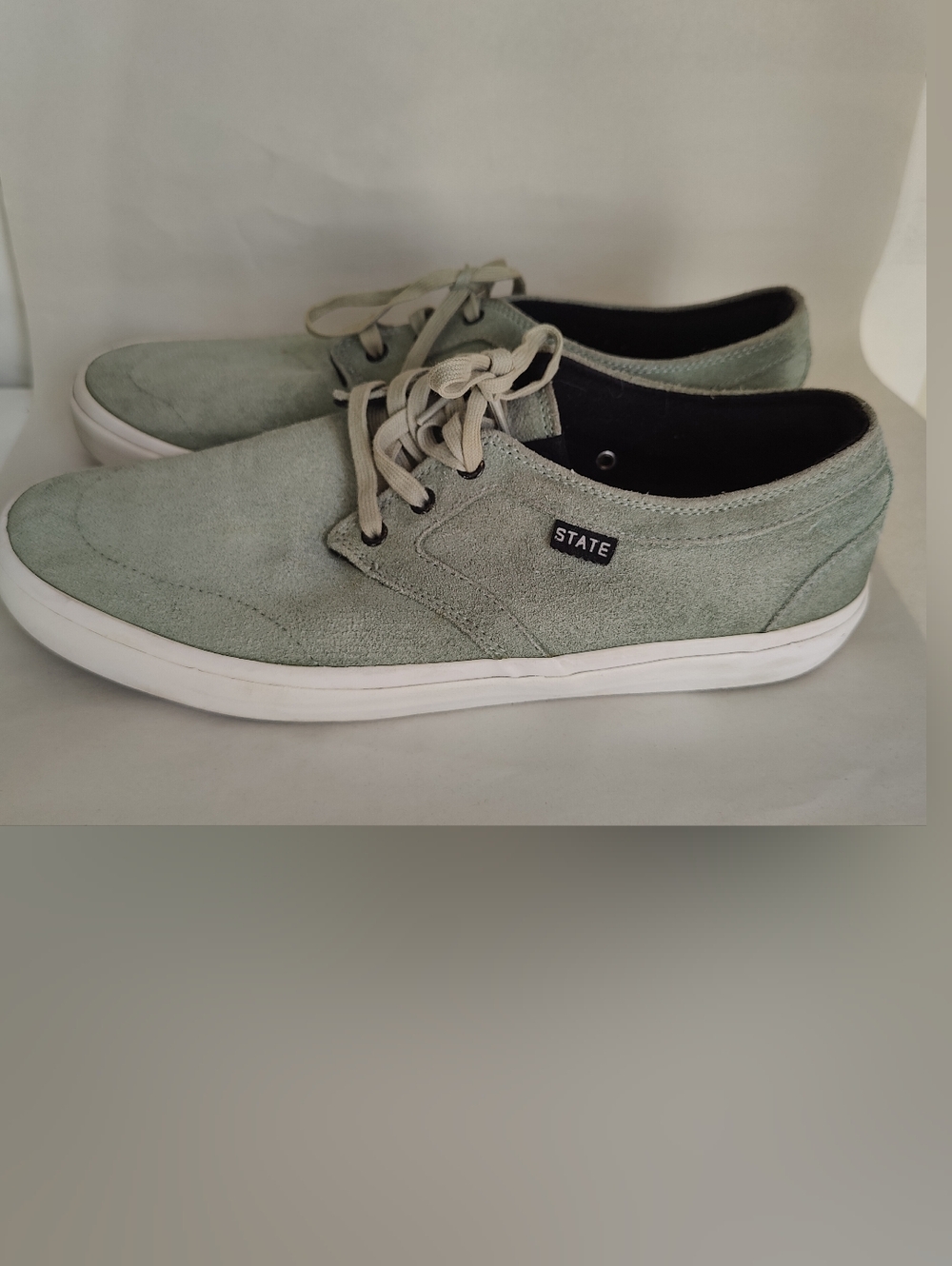 STATE Bishop Green Suede Skate Shoes US Men's 10.5 M